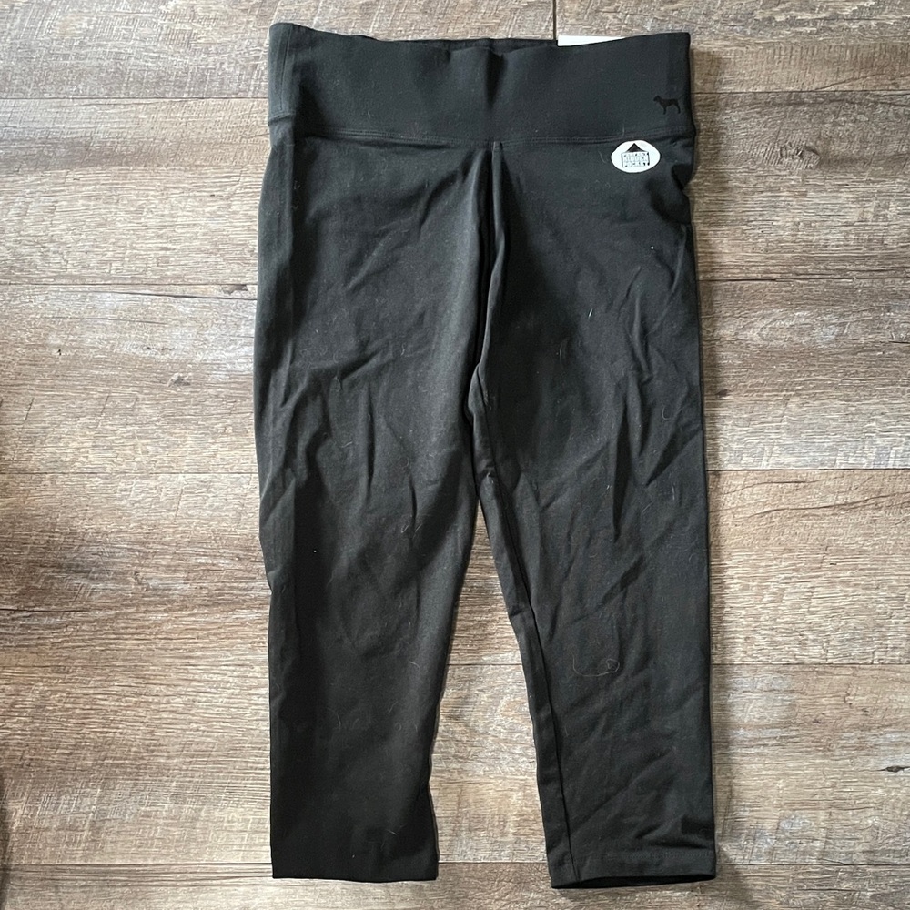 NWT Victoria's Secret PINK Yoga Flat Crop Leggings